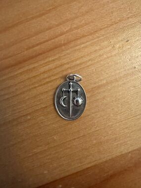 Catbird NYC Mini Round Silver Zodiac Pendant